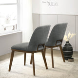 Blaken Dark Grey Fabric Dining Chair (Set Of 2) by Ashcroft Furniture at Eve Furniture