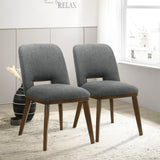 Blaken Dark Grey Fabric Dining Chair (Set Of 2) by Ashcroft Furniture at Eve Furniture