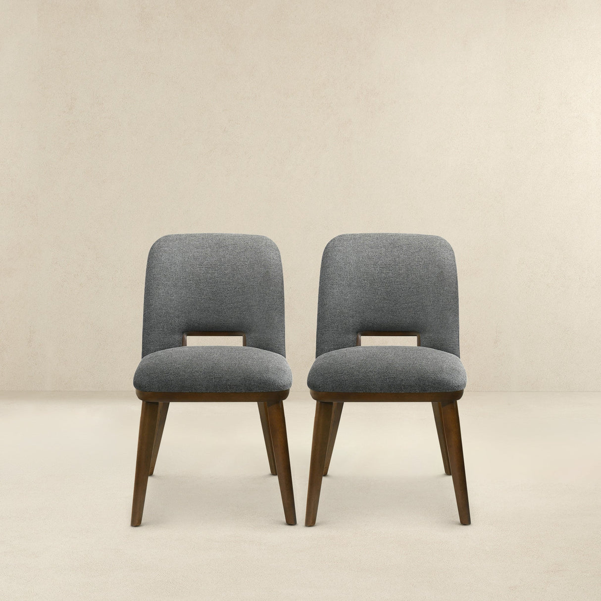Blaken Dark Grey Fabric Dining Chair (Set Of 2) by Ashcroft Furniture at Eve Furniture