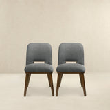Blaken Dark Grey Fabric Dining Chair (Set Of 2) by Ashcroft Furniture at Eve Furniture
