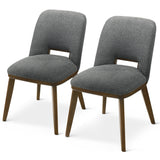 Blaken Dark Grey Fabric Dining Chair (Set Of 2) by Ashcroft Furniture at Eve Furniture