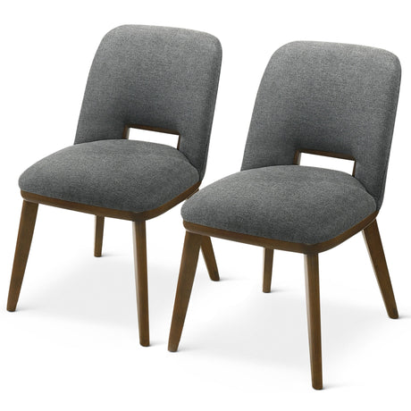 Blaken Dark Grey Fabric Dining Chair (Set Of 2) by Ashcroft Furniture at Eve Furniture