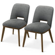Blaken Dark Grey Fabric Dining Chair (Set Of 2) by Ashcroft Imports at Eve Furniture