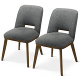 Blaken Dark Grey Fabric Dining Chair (Set Of 2) by Ashcroft Imports at Eve Furniture