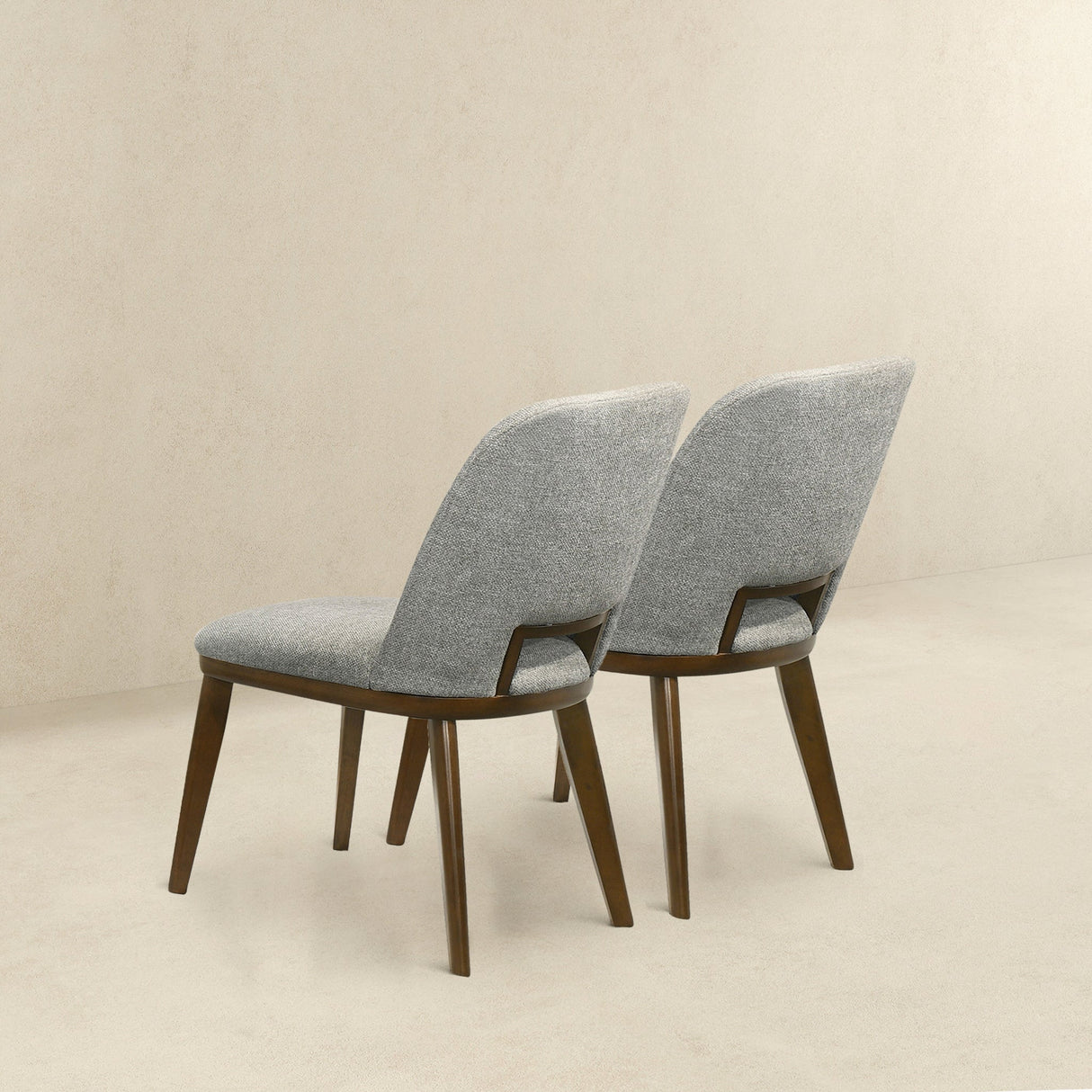 Blaken Light Grey Fabric Dining Chair (Set Of 2) by Ashcroft Furniture at Eve Furniture