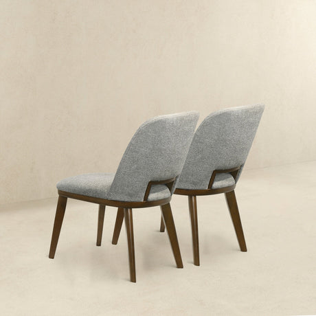 Blaken Light Grey Fabric Dining Chair (Set Of 2) by Ashcroft Furniture at Eve Furniture