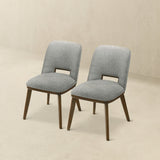 Blaken Light Grey Fabric Dining Chair (Set Of 2) by Ashcroft Furniture at Eve Furniture