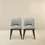 Blaken Light Grey Fabric Dining Chair (Set Of 2) by Ashcroft Furniture at Eve Furniture
