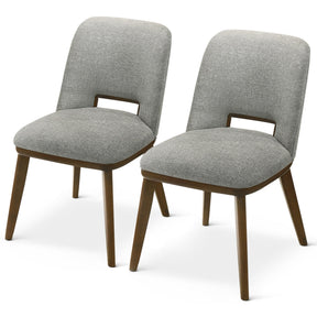 Blaken Light Grey Fabric Dining Chair (Set Of 2) by Ashcroft Furniture at Eve Furniture