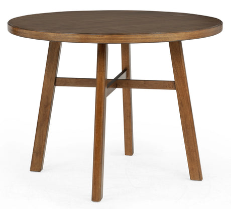 Blanche Brown 5-Piece Round Counter Height Set by Crown Mark at Eve Furniture