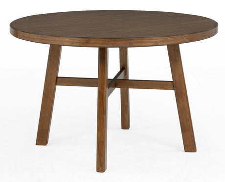 Blanche Brown 5-Piece Round Dining Set by Crown Mark at Eve Furniture