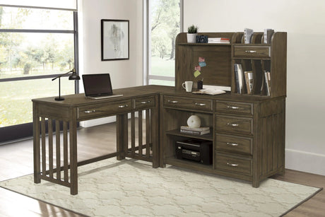 Blanche Brown Gray Desk by Homelegance at Eve Furniture