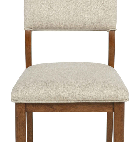 Blanche Brown/Beige Dining Side Chair, Set of 2 by Crown Mark at Eve Furniture