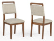 Blanche Brown/Beige Dining Side Chair, Set of 2 by Crown Mark at Eve Furniture