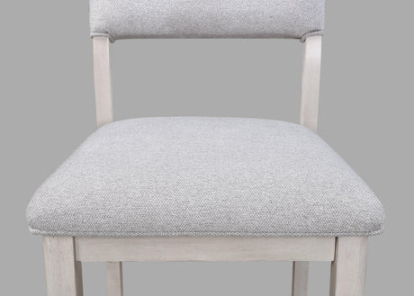 Blanche Gray Round Counter Height Dining Chair, Set of 2 by Crown Mark at Eve Furniture