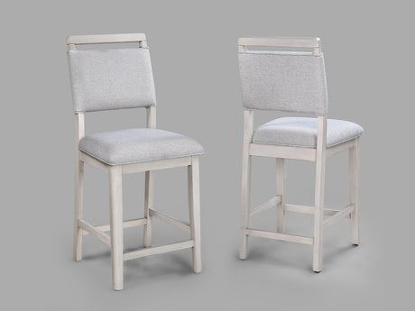 Blanche Gray Round Counter Height Dining Set by Crown Mark at Eve Furniture
