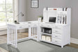 Blanche White 4-Piece Corner Desk