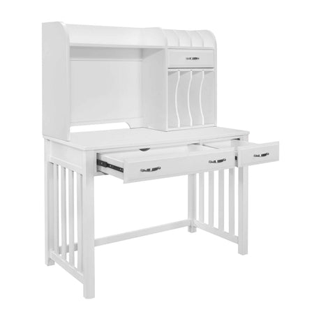 Blanche White Desk with Hutch by Homelegance at Eve Furniture