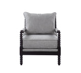 Blanchett Gray/Black Cushion Back Accent Chair by Coaster at Eve Furniture