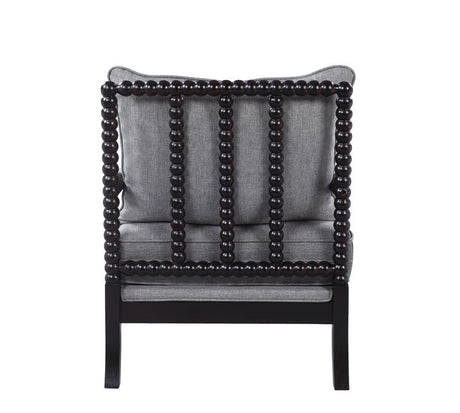 Blanchett Gray/Black Cushion Back Accent Chair by Coaster at Eve Furniture