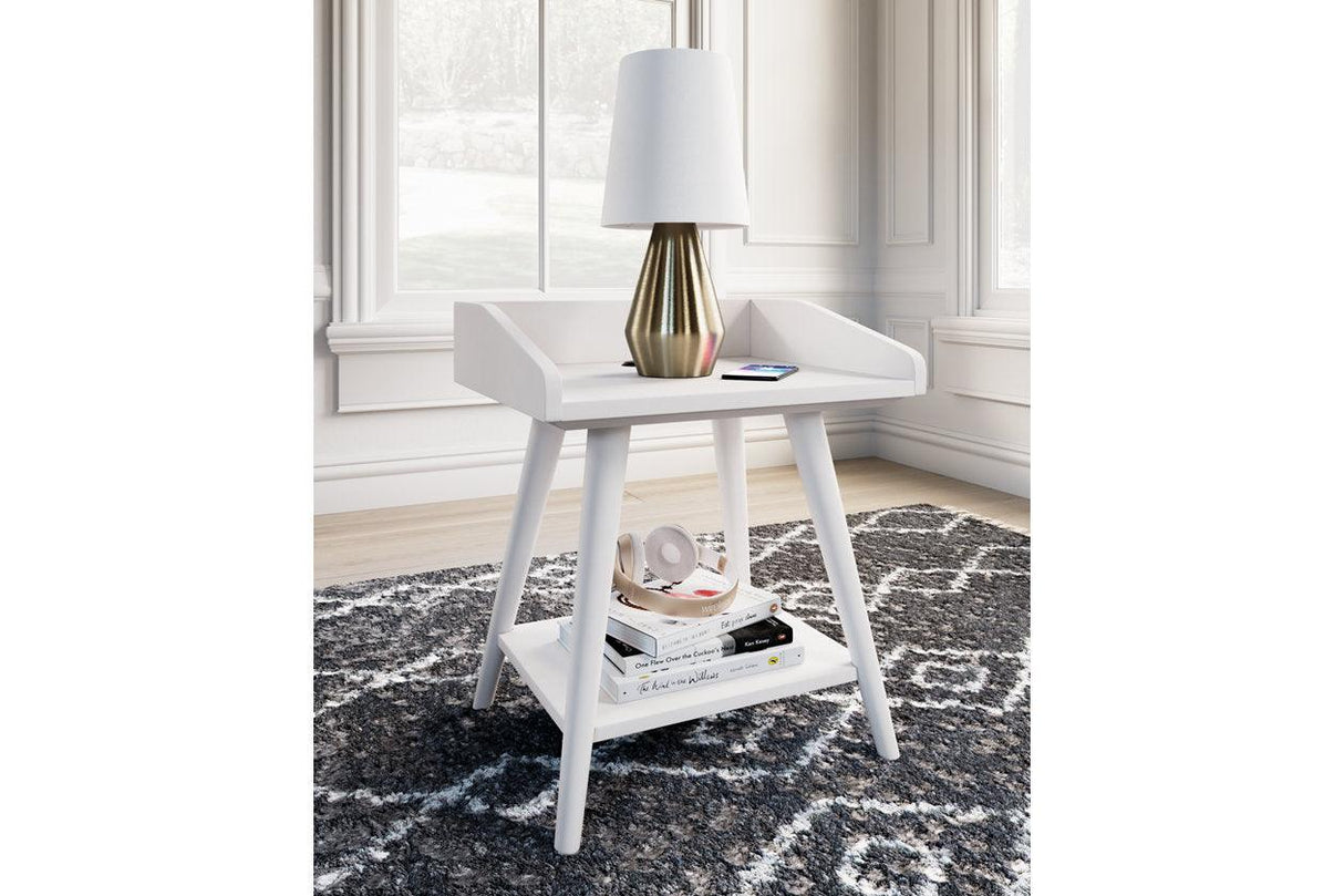 Blariden White Accent Table by Ashley at Eve Furniture
