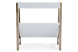 Blariden White/Tan Small Bookcase by Ashley at Eve Furniture