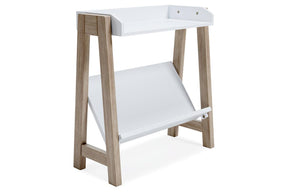Blariden White/Tan Small Bookcase by Ashley at Eve Furniture