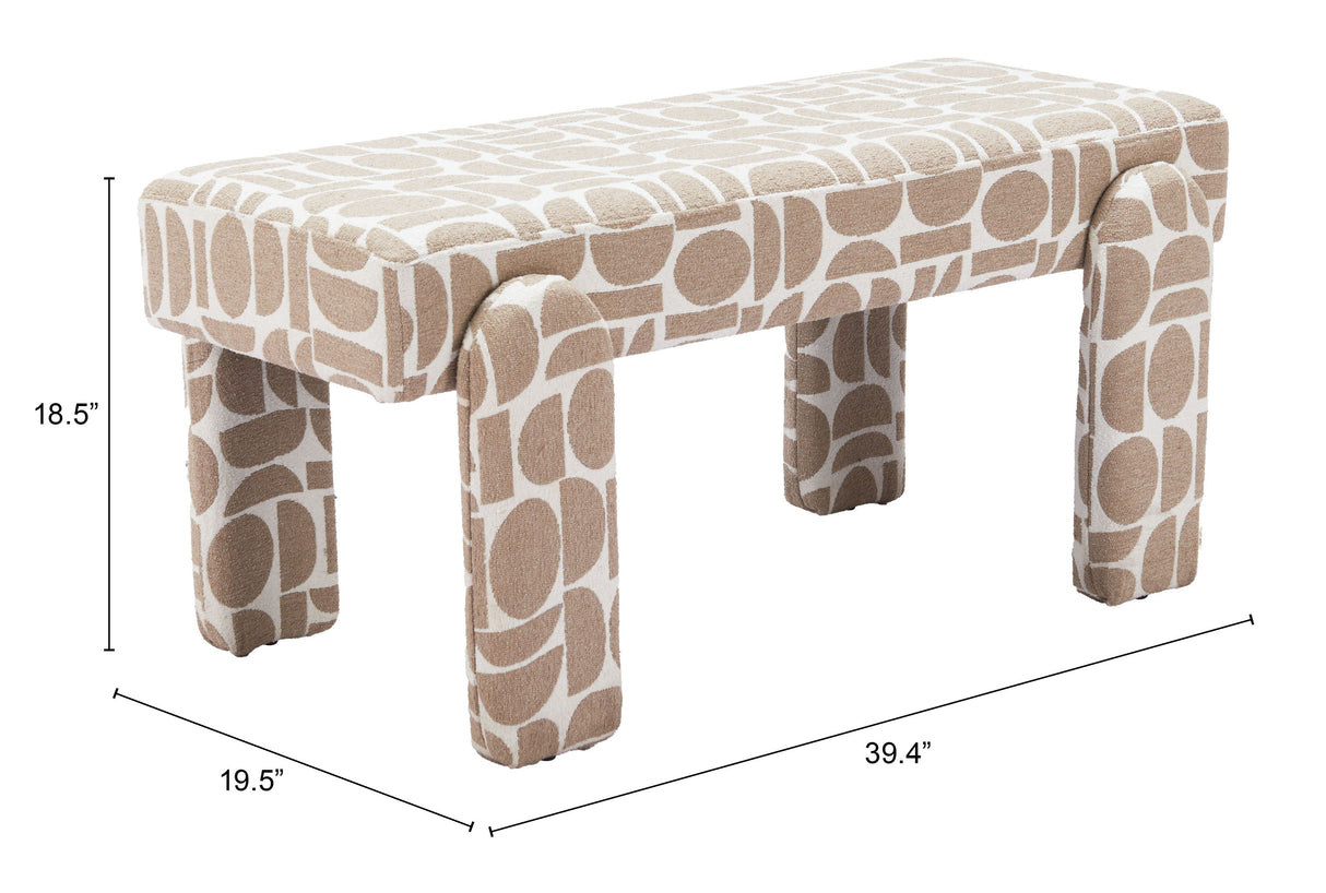 Blato Multicolor Bench by Zuomod at Eve Furniture