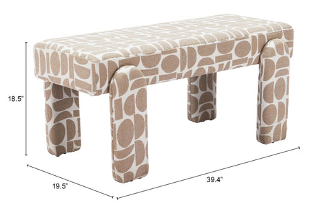 Blato Multicolor Bench by Zuomod at Eve Furniture