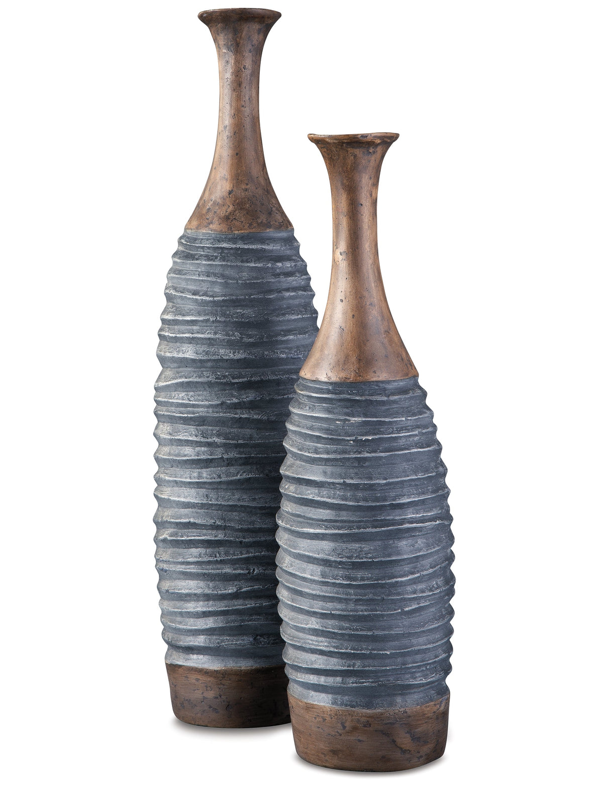 BLAYZE Antique Gray/Brown Vase by ASHLEY FURNITURE at Eve Furniture