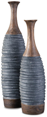 BLAYZE Antique Gray/Brown Vase by ASHLEY FURNITURE at Eve Furniture