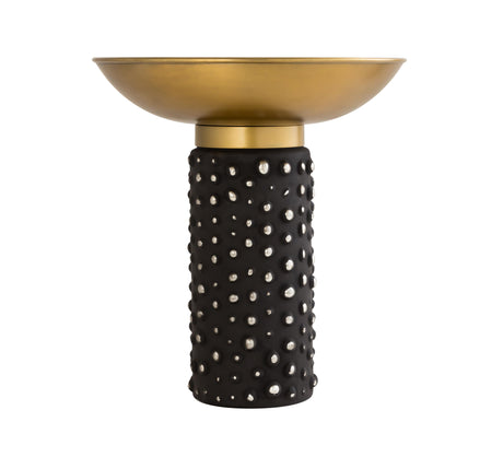 Blaze Glass and Brass Side Table by TOV Furniture at Eve Furniture