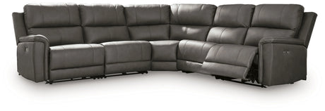 Bleckley Anchor 5-Piece Power Reclining Sectional by Ashley at Eve Furniture