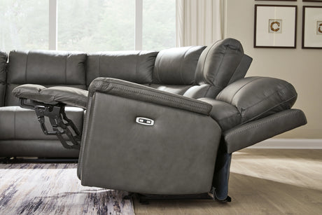 Bleckley Anchor 6-Piece Power Reclining Sectional by Ashley at Eve Furniture