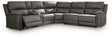 Bleckley Anchor 6-Piece Power Reclining Sectional by Ashley at Eve Furniture