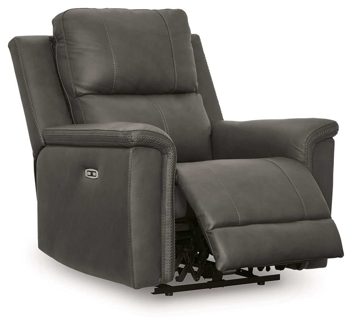 Bleckley Anchor Power Recliner With Adjustable Headrest by Ashley at Eve Furniture
