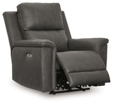 Bleckley Anchor Power Recliner With Adjustable Headrest by Ashley at Eve Furniture