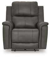 Bleckley Anchor Power Recliner With Adjustable Headrest by Ashley at Eve Furniture