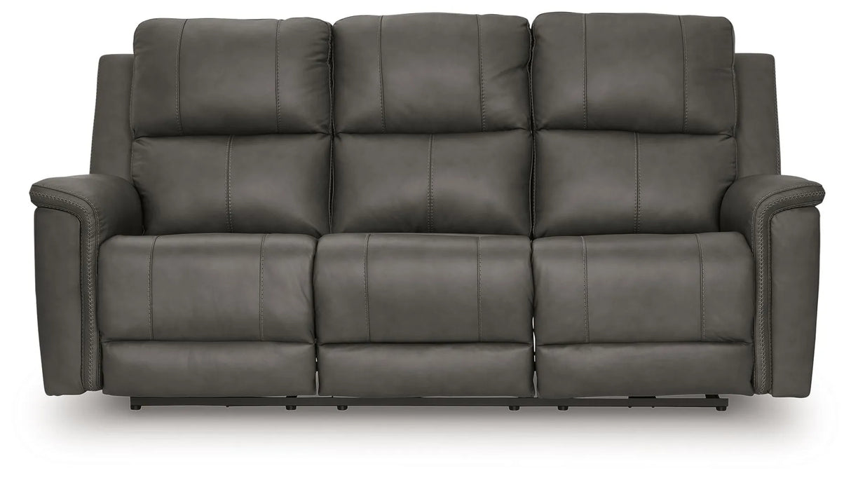 Bleckley Anchor Power Reclining Sofa With Adjustable Headrest by Ashley at Eve Furniture