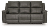 Bleckley Anchor Power Reclining Sofa With Adjustable Headrest by Ashley at Eve Furniture