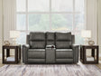 Bleckley Anchor Power Reclining Loveseat With Console / Adjustable Headrest by Ashley at Eve Furniture