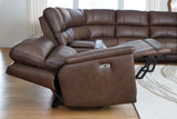 Bleckley Espresso 6-Piece Power Reclining Sectional by Ashley at Eve Furniture