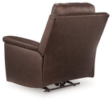 Bleckley Espresso Power Recliner with ADJ Headrest by Ashley at Eve Furniture