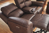 Bleckley Espresso Power Reclining Sofa and Loveseat by Ashley at Eve Furniture