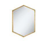 Bledel Gold Hexagon Shaped Wall Mirror by Coaster at Eve Furniture