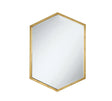 Bledel Gold Hexagon Shaped Wall Mirror by Coaster at Eve Furniture