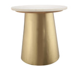 Bleeker Marble Side Table by TOV Furniture at Eve Furniture