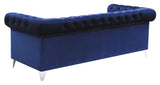 Bleker Tufted Tuxedo Arm Sofa Blue