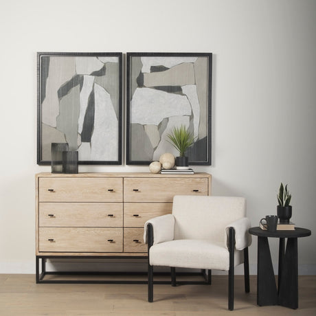 Blend by Mercana Studio a Hand Embellished Textured Framed Art Photograph Matted under Glass by Mercana at Eve Furniture