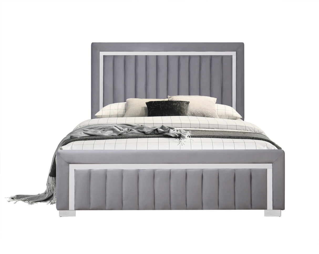 Bliss Gray Full Bed by Happy Homes at Eve Furniture
